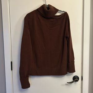 Paige Raundi Wool Blend Sweater, size M, Brown